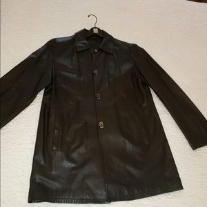 Salvador ferragamo men’s leather jacket